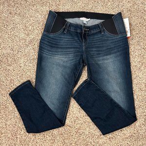 Women's Isabel Maternity Skinny Dark Washed Jeans